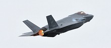 F-35A Lightning II 11-5037 afterburner fly-by