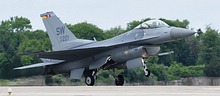 F-16C Viper Demo landing
