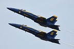USN Blue Angels #5 and #6 two-ship slow pass