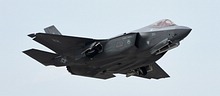 F-35A Lightning II takes off as the program has come to an end