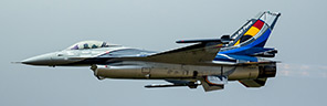 Belgian Air Force F-16AM high speed pass