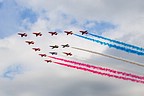 Red Arrows Anniversary Formation