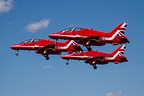 RAF Red Arrows formation take-off