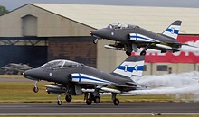 Finnish Air Force Midnight Hawks take-off