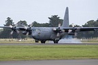 RNZAF C-130H touch down