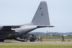 RNZAF C-130H assault landing
