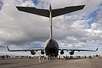 The USAF C-17 in the static show at Ohakea