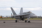 One of the six RAAF F/A-18A Hornets that attended