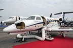 Phenom 100 by Embraer, one of the new exhibitors among the business jets