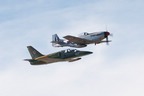 L-39 and P-51D Mustang formation