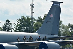KC-135R Stratotanker crew enjoying the air show