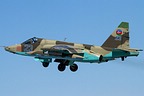Azerbaijani Su-25 blue 23 take-off