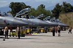 U.S. Air Force F-15C Eagles from the 493th Fighter Squadron / 48th Fighter Wing deployed to Larissa Air Base, Greece, during exercise Astral Knight 21