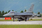 555th Fighter Squadron F-16CM Block 40K 89-2096 having left the runway