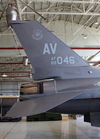 Close up of the F-16CM Block 40E 89-2046 tail