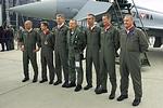The first six Austrian Eurofighter Pilots with Martin Angerer (Center).