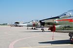 Preserved at Cervia, this Fiat/Aeritalia G.91Y and F-104S Starfighter were also in the flight line.