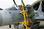 114 CW Commander Colonel Athanasios Ganas dismounting the Mirage 2000EGM