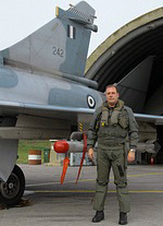 Commander of 114 CW and our host Colonel Athanasios Ganas in front of his aircraft