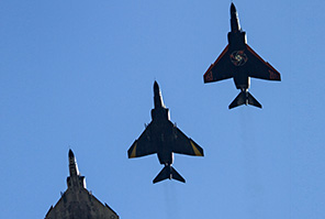 Final HAF RF-4E Phantoms in formation