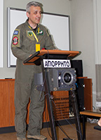 Briefing by the Commander of 348 Squadron, lieutenant colonel Dimitris Papadimitriou