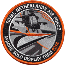 RNLAF AH-64D Apache Solo Display Team 2014