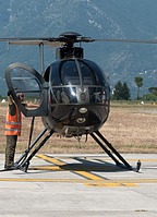 Ground electronic unit providing the TH-500 with power to start-up the engine