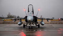 CF-188 Hornet on the ground at Mihail Kogălniceanu Air Base
